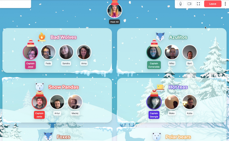 Virtual white Christmas